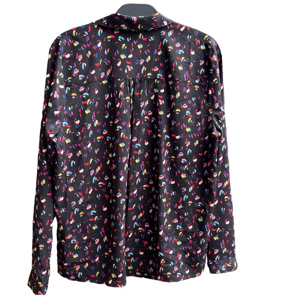 Cabi Ferris Blouse Black Rainbow - Picture 2 of 11